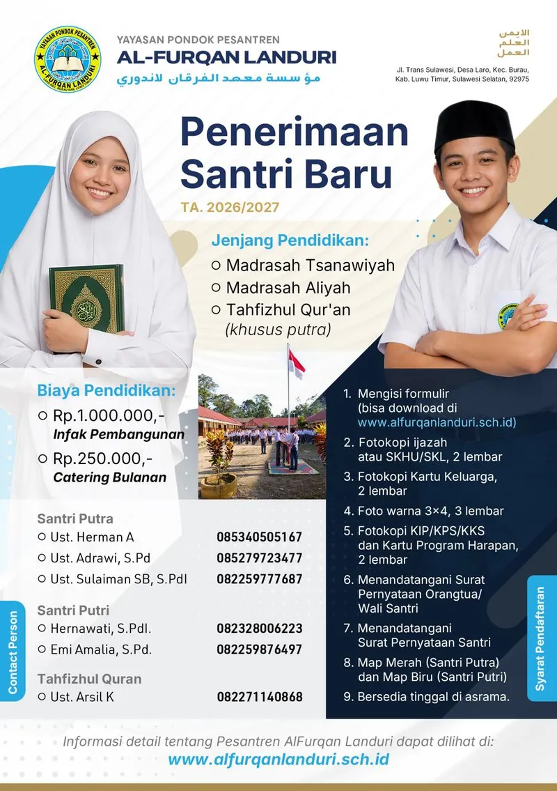 Pengumuman Pesantren Al Furqan